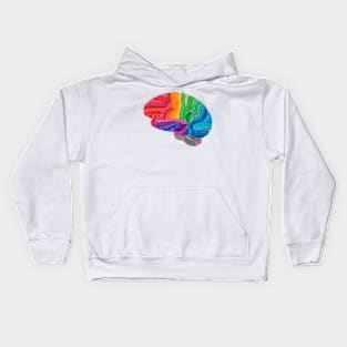 Word Cloud Brain Kids Hoodie